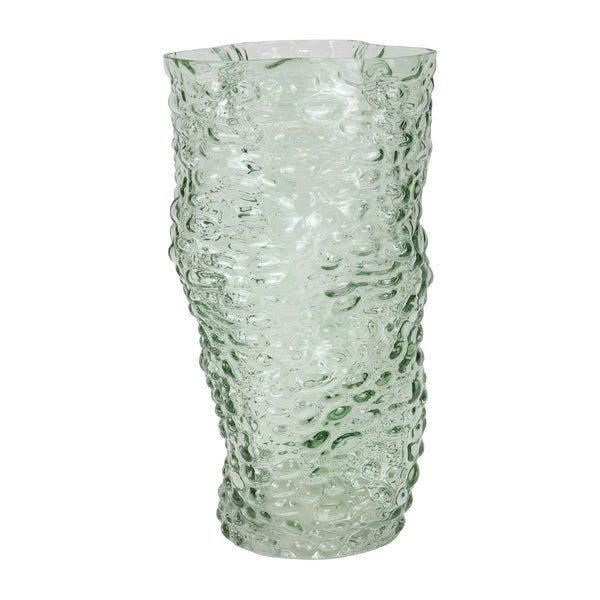 Skleněná váza zelená 26,5cm
