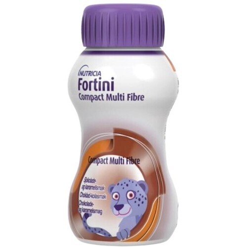 FORTINI COMPACT MULTI FIBRE S PŘÍCHUTÍ ČOKOLÁDA-KARAMEL perorální roztok 4X125ML