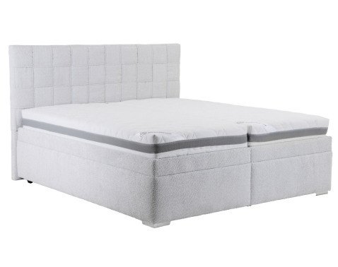 Postel Fendi 180x200 cm, světle šedá látka