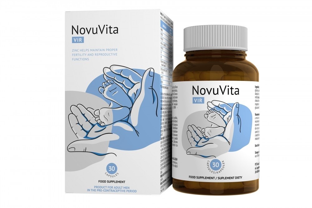 NonuVita Vir Food Supplement Doplněk stravy pro podporu reprodukčního zdraví muže 30 kapslí
