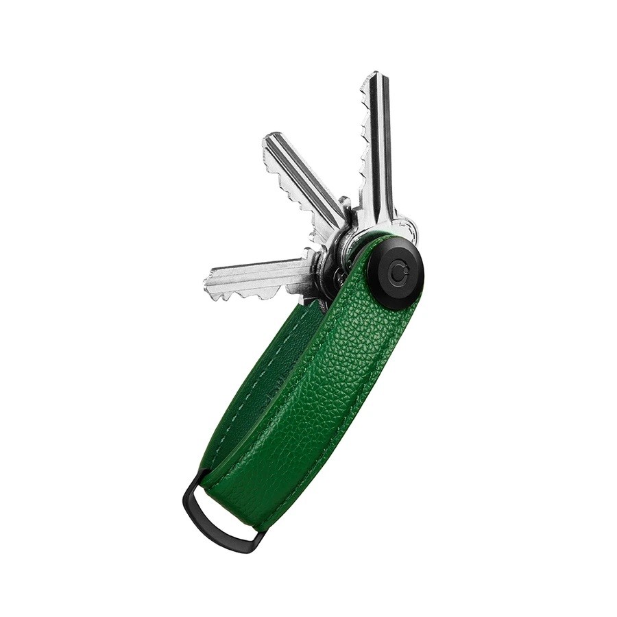 Orbitkey Pebbled Leather Key Organiser Emerald