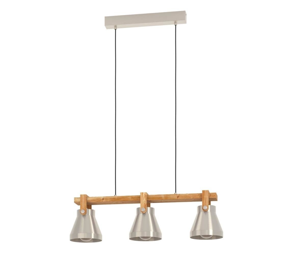 Eglo Eglo 43952 - Lustr na lanku CAWTON 3xE27/40W/230V