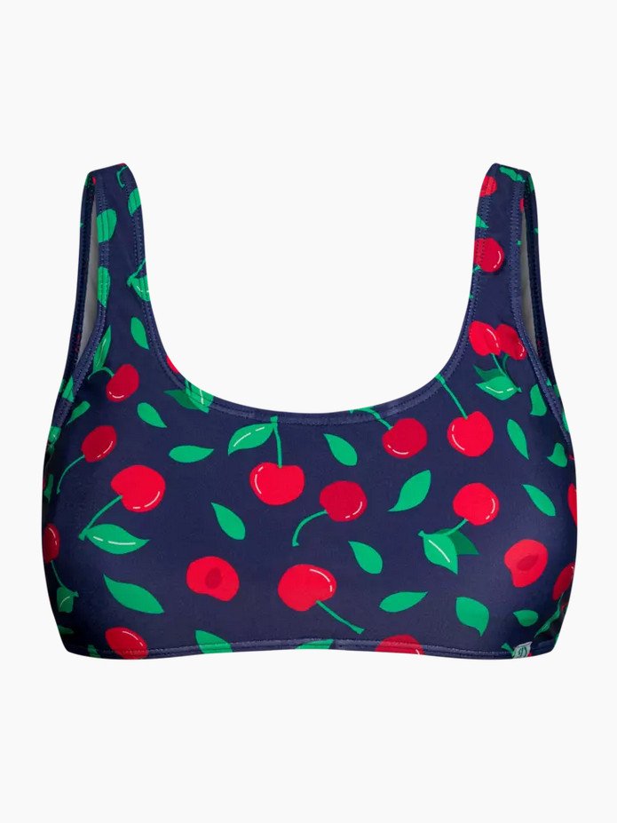 Veselá dámská sportovní plavková podprsenka Dedoles Sladké třešně (D-F-SCL-S-BLT-C-1586) M