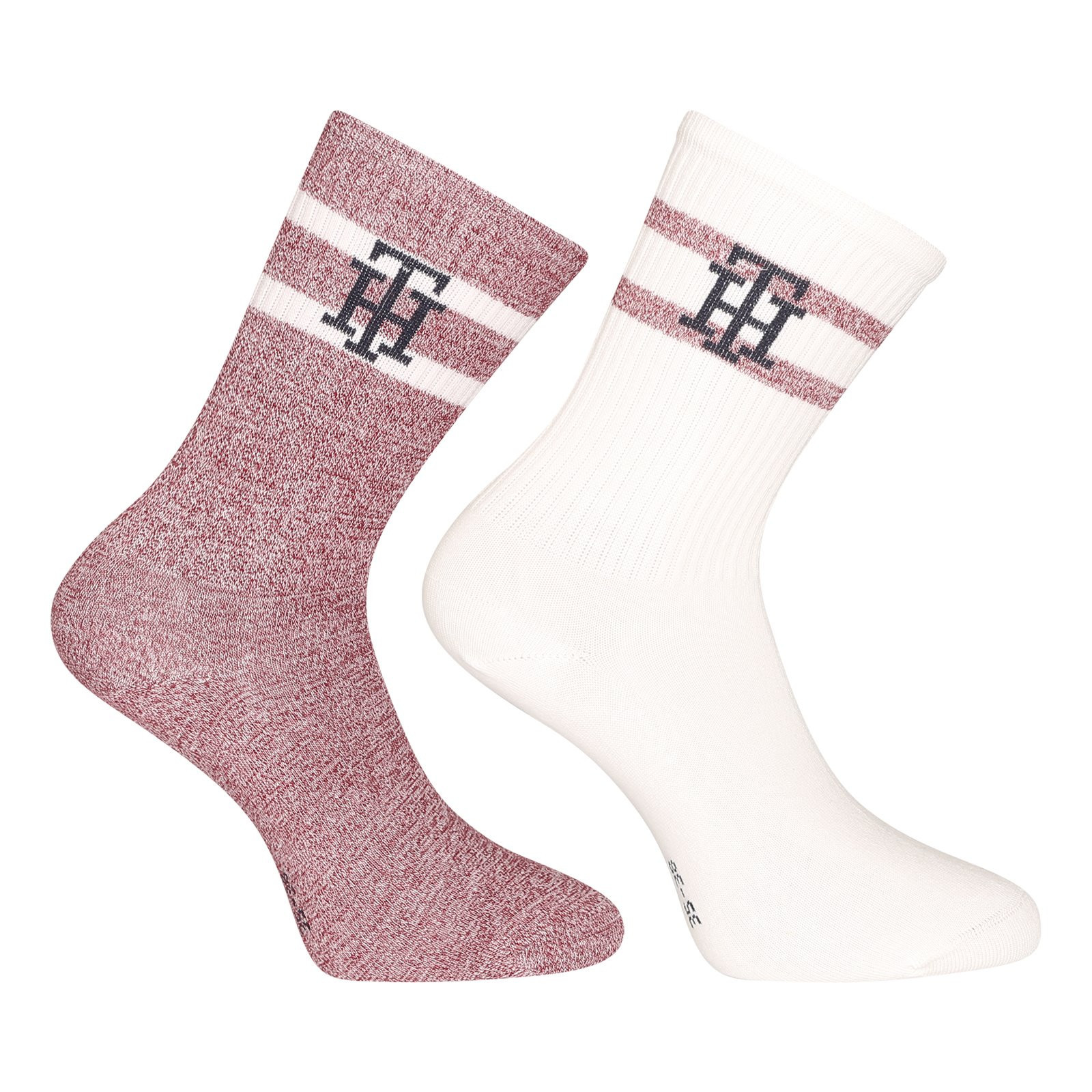 2PACK dámské ponožky Tommy Hilfiger vysoké vícebarevné (701225399 001) S