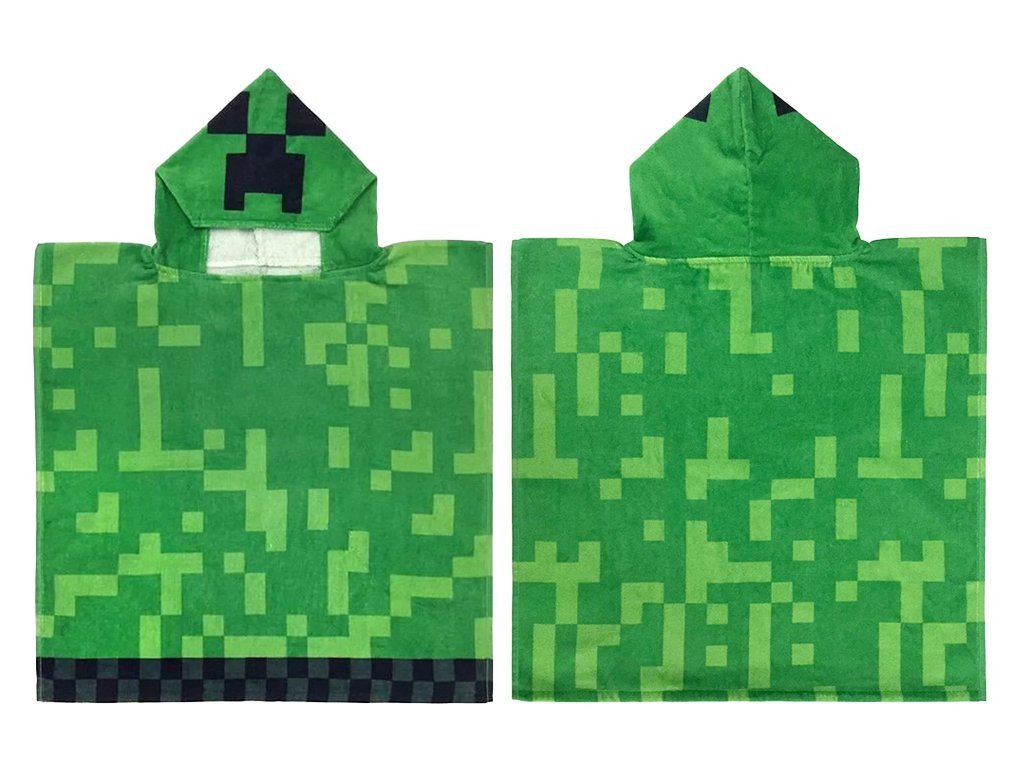 Carbotex Dětské pončo 50x115 cm - Minecraft Creeper Explode