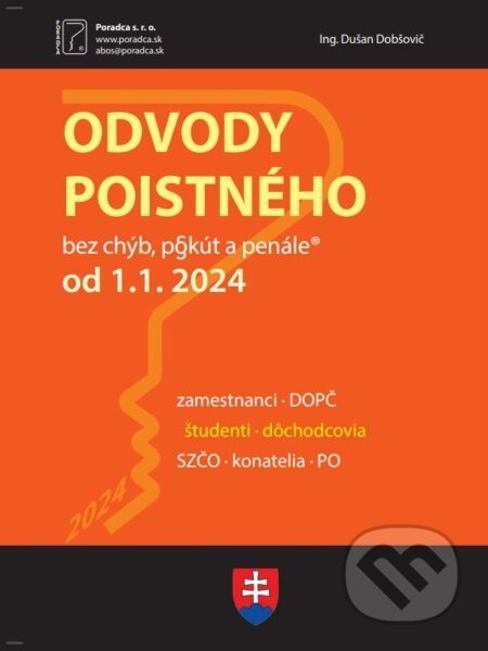 Odvody poistného od 1.1.2024 - Dušan Dobšovič