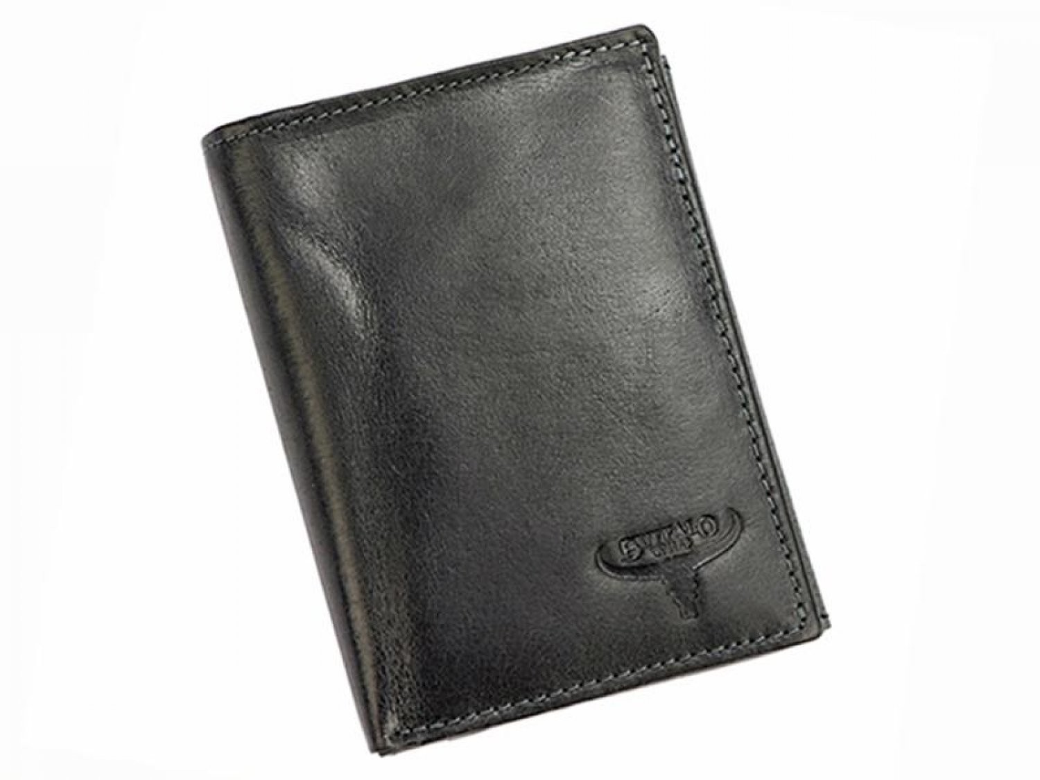 Pánská kožená peněženka černá - Buffalo Wild Javier černá