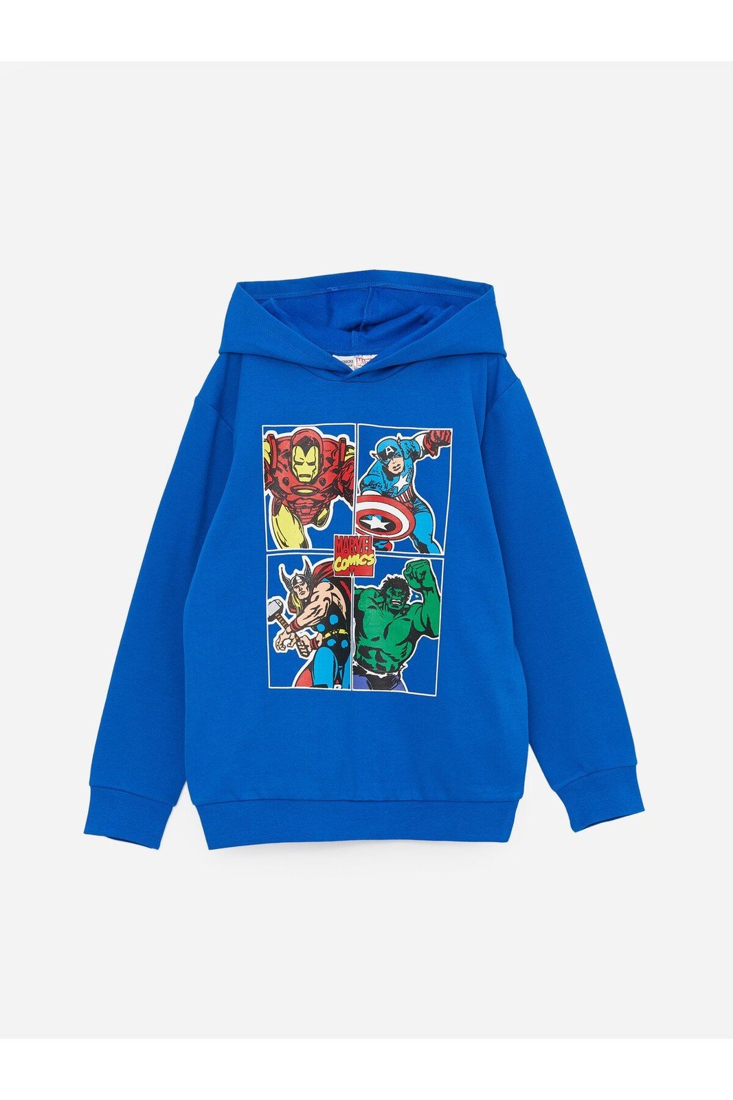 LC Waikiki Boys' Marvel Long-Sleeve Printed Hoodie