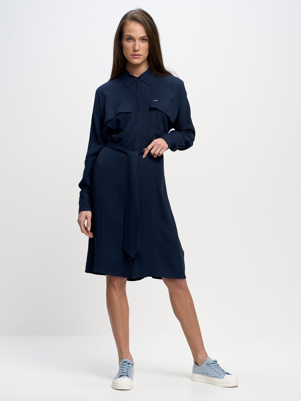 Big Star Woman's Dress 340166 Navy Blue 403