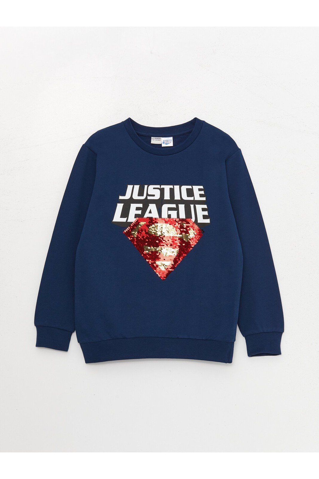 LC Waikiki Boys' Crew Neck Justice League Printed Long Sleeve Sweatshirt