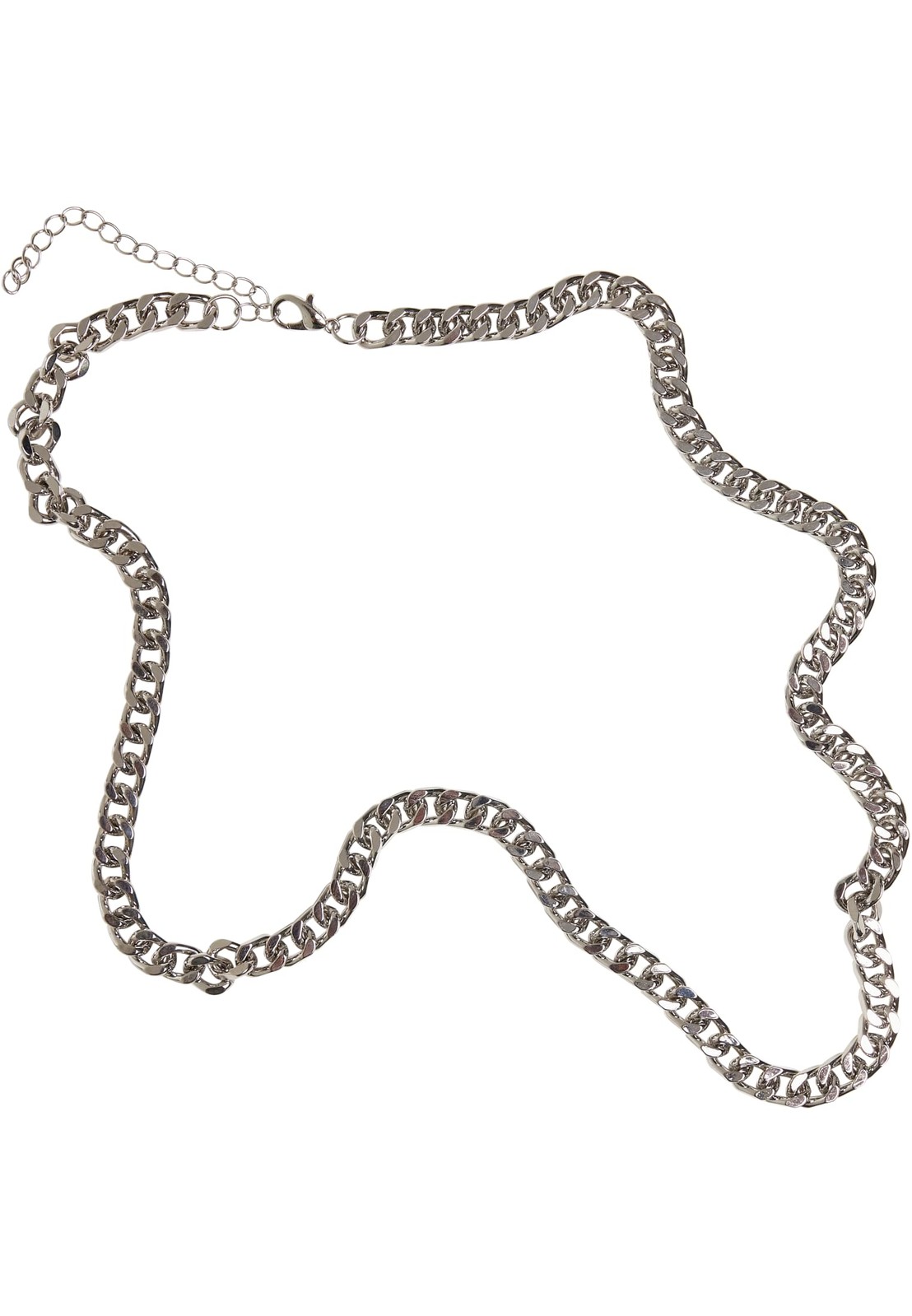 Dlouhý základní řetízkový náhrdelník stříbrný
