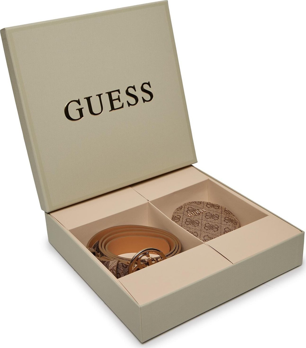 Sada opasek a taštička Guess Gift Box GFBOXW P4101 LTL