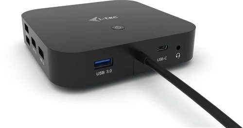 i-tec USB-C Dual DisplayPort Docking Station + Power Delivery Charger 112W