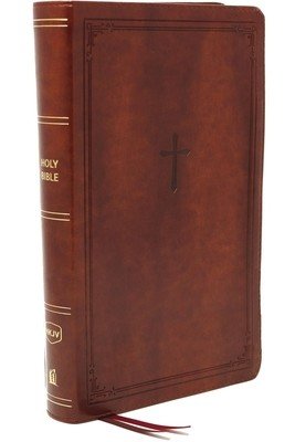Nkjv, Reference Bible, Personal Size Large Print, Leathersoft, Brown, Red Letter Edition, Comfort Print: Holy Bible, New King James Version (Thomas Nelson)(Imitation Leather)
