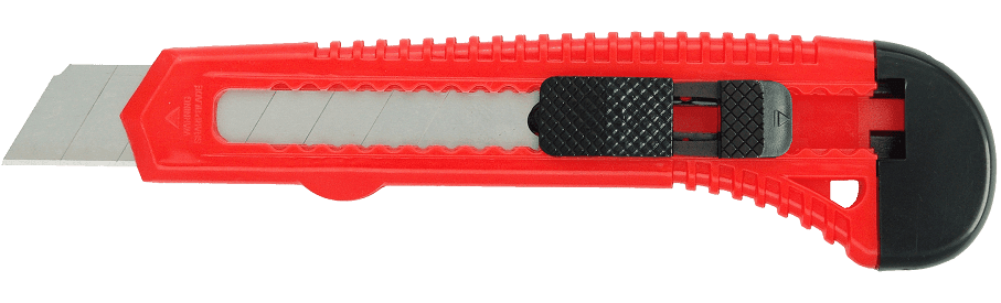Jednorázový nůž s PVC rukojetí 18 mm