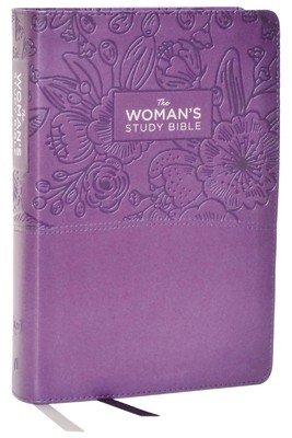 Kjv, the Woman's Study Bible, Purple Leathersoft, Red Letter, Full-Color Edition, Comfort Print: Receiving God's Truth for Balance, Hope, and Transfor (Patterson Dorothy Kelley)(Imitation Leather)