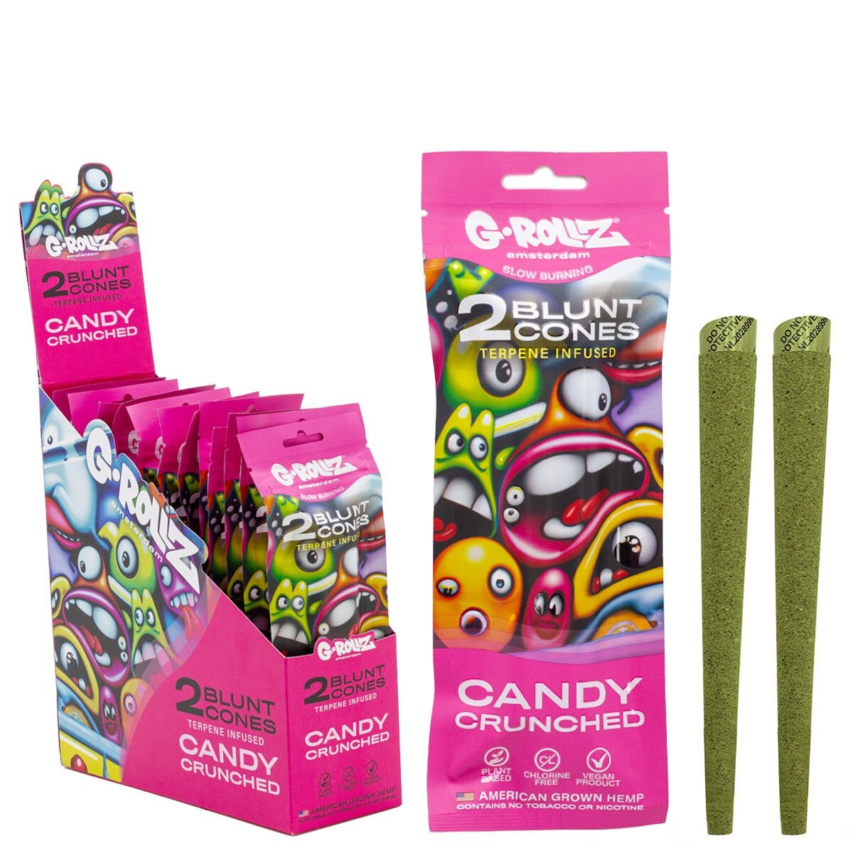 G-ROLLZ Blunt 2x Candy Crunched Pre-Rolled Hemp Wraps