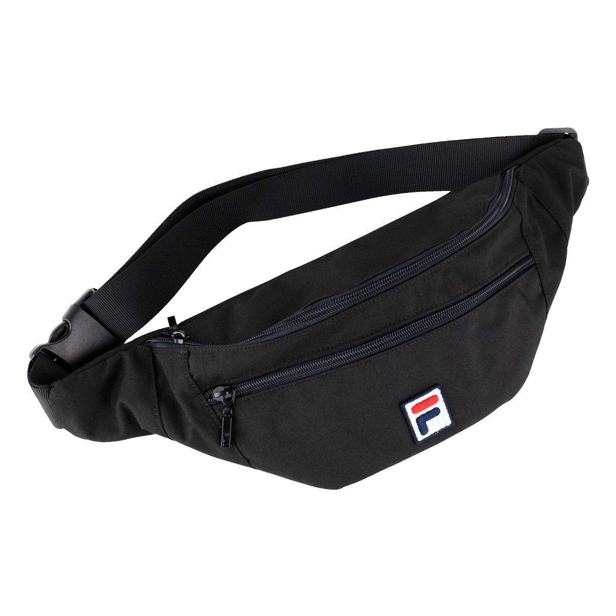 Fila  Bissau Coated Canvas Double Zipper Waist Bag  Černá