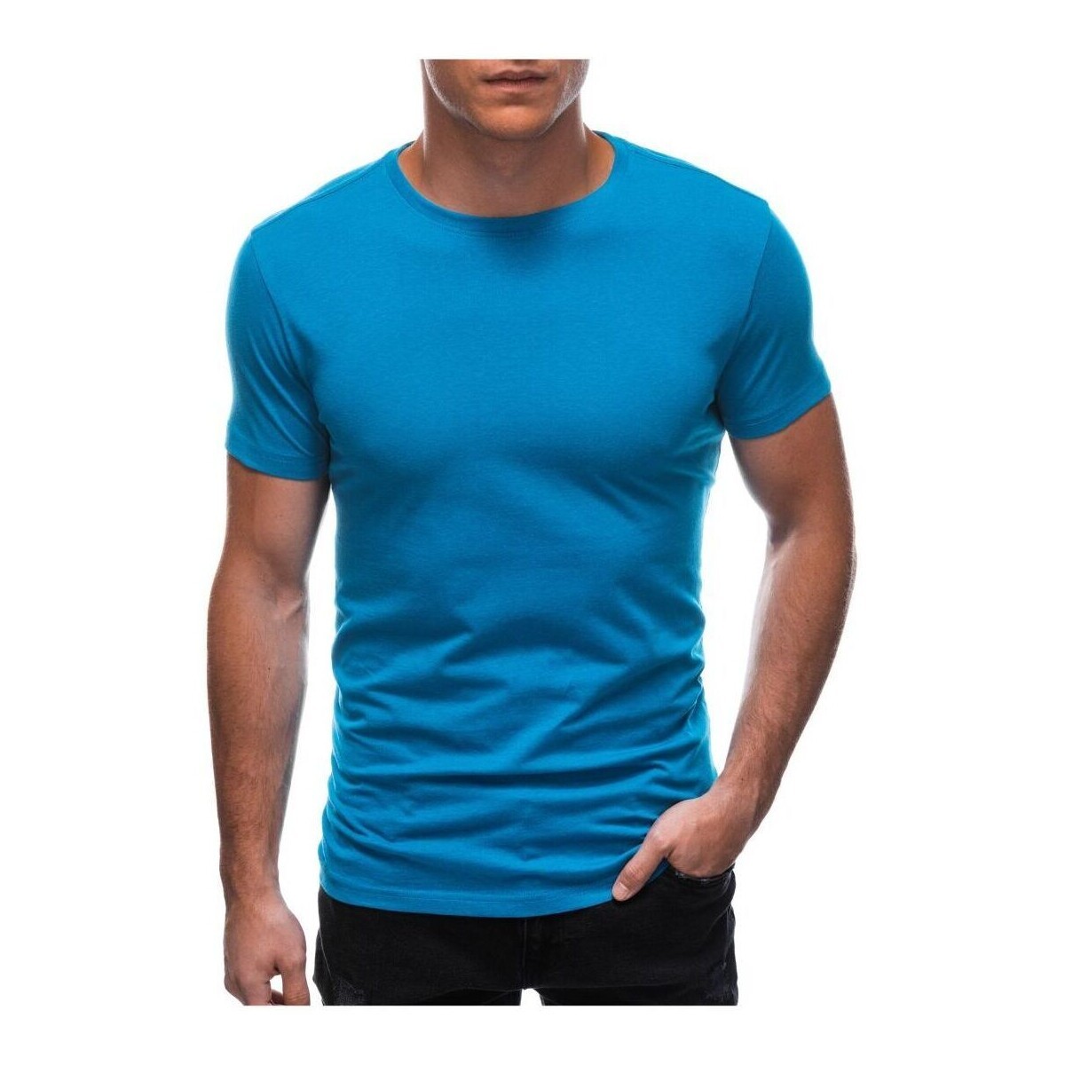 Deoti  Pánské Basic tričko Fraser tyrkysová  Modrá