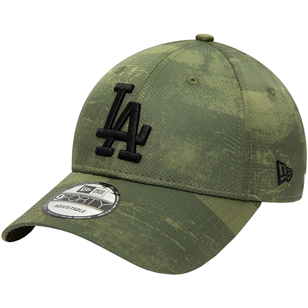 New-Era  MLB 9FORTY Los Angeles Dodgers Print Cap  Zelená