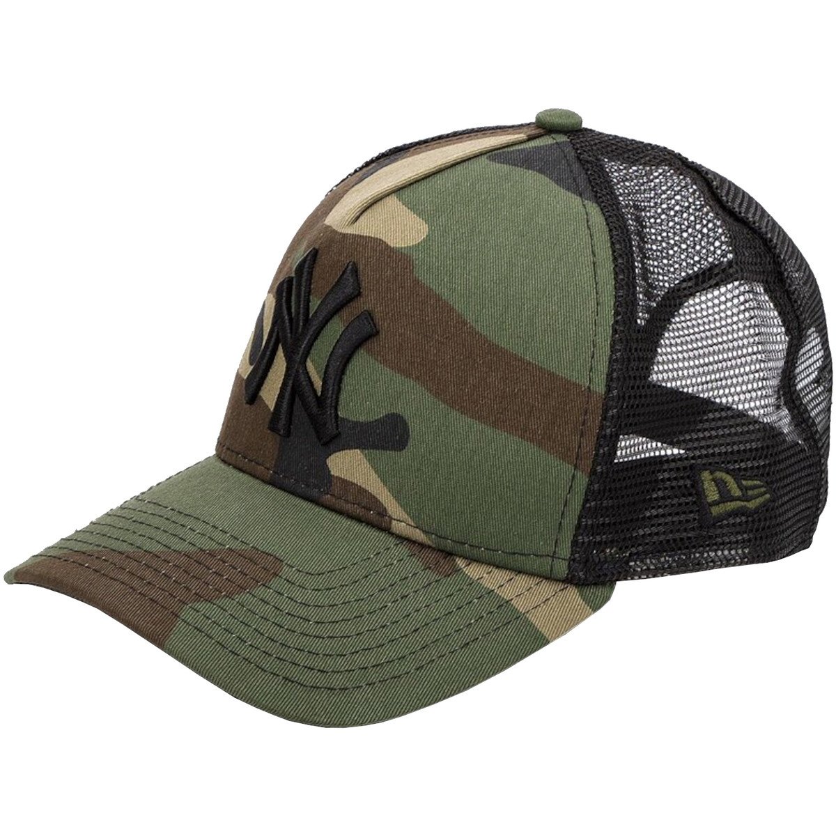 New-Era  New York Yankees Clean Camo Trucker Cap  Černá