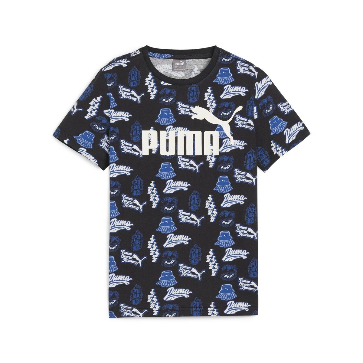 Puma  ESS+ MID 90S AOP TEE B  Modrá