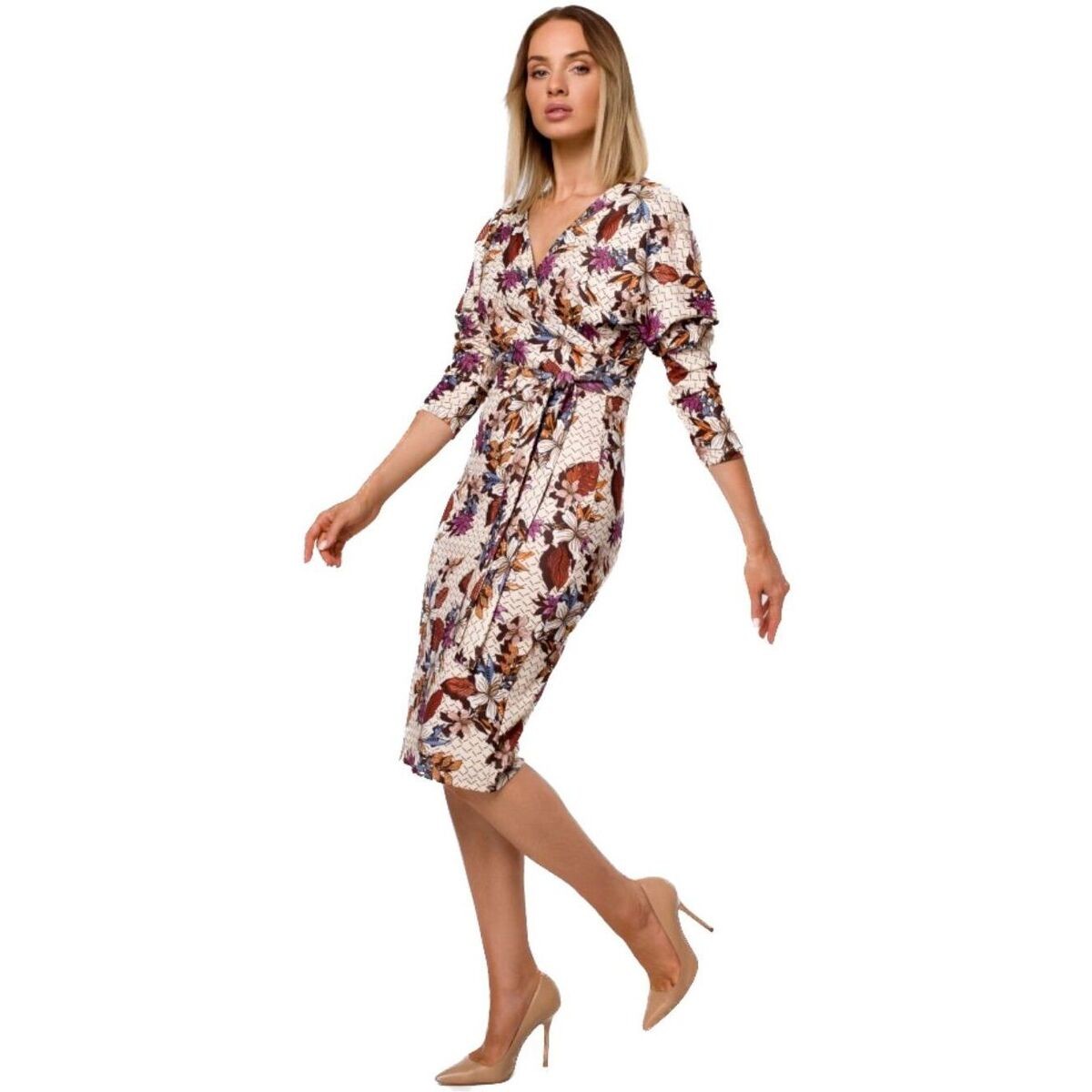 Bewear  Dámské mini šaty Gyolin M524 béžová  Béžová