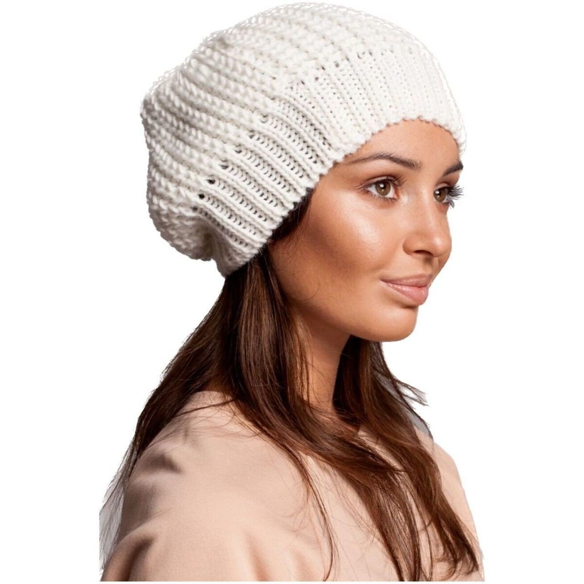 Bewear  Dámská čepice Timeel BK060 ecru  Bílá