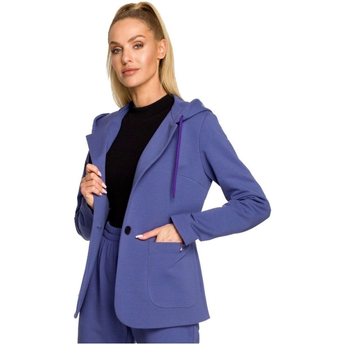 Made Of Emotion  Dámský blejzr Damchoe M691 indigo  Tmavě modrá