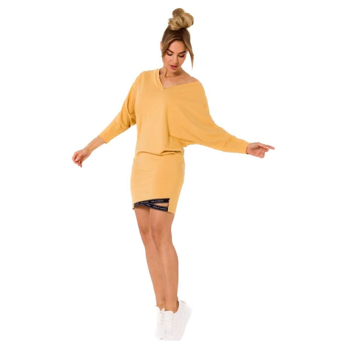Made Of Emotion  Dámské mini šaty Grisante M732 medová  Žlutá