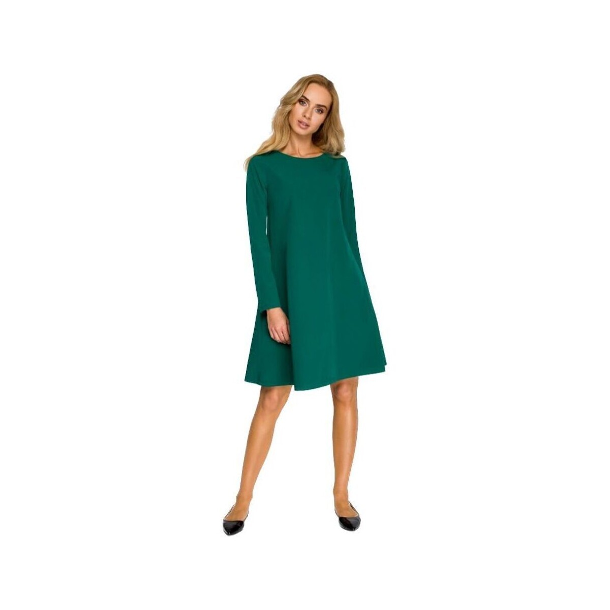 Style  Dámské mini šaty Flonor S137 tmavě zelená  Zelená