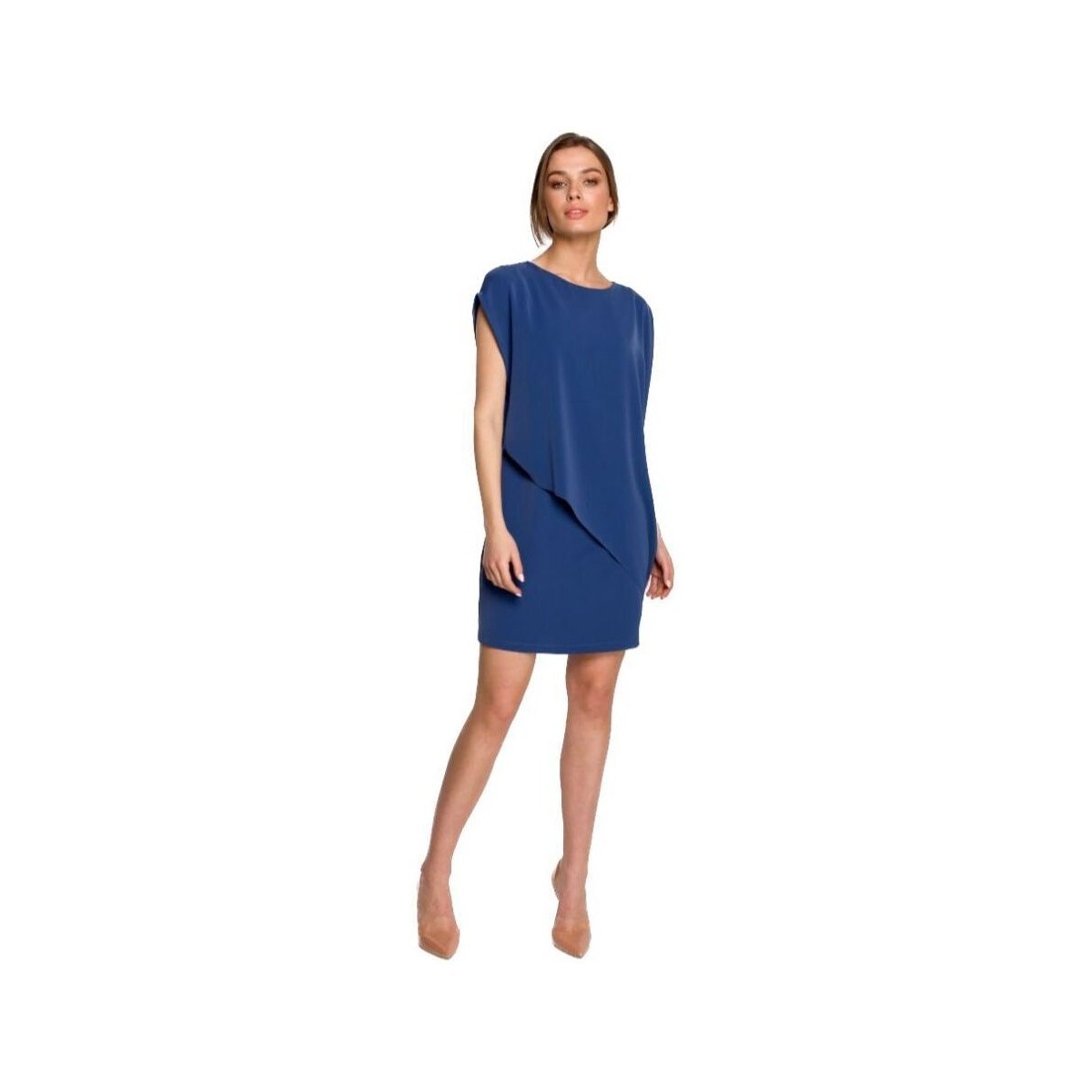 Style  Dámské mini šaty Ishilla S262 nebesky modrá  Modrá
