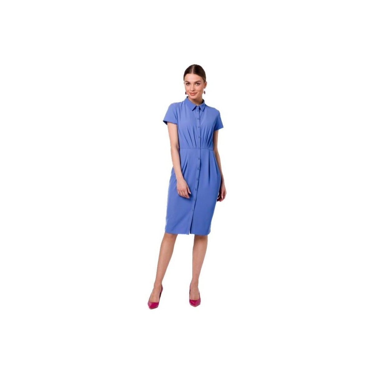 Style  Dámské mini šaty Uleki S335 nebesky modrá  Modrá