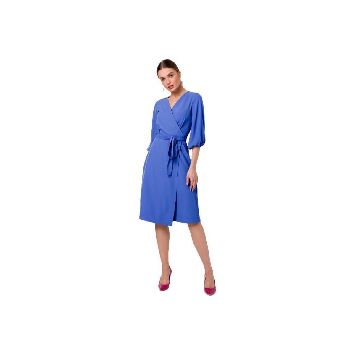 Style  Dámské mini šaty Outak S340 nebesky modrá  Modrá