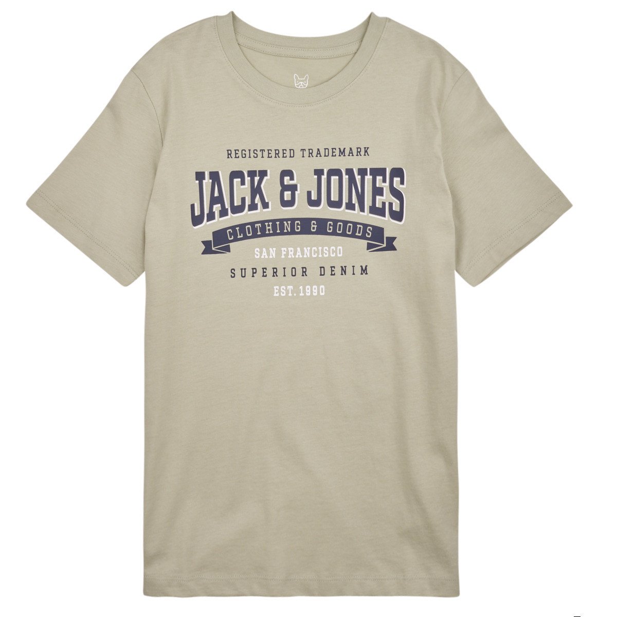 Jack & Jones  JJELOGO TEE SS NECK 2 COL 23/24 NOOS JNR  Béžová