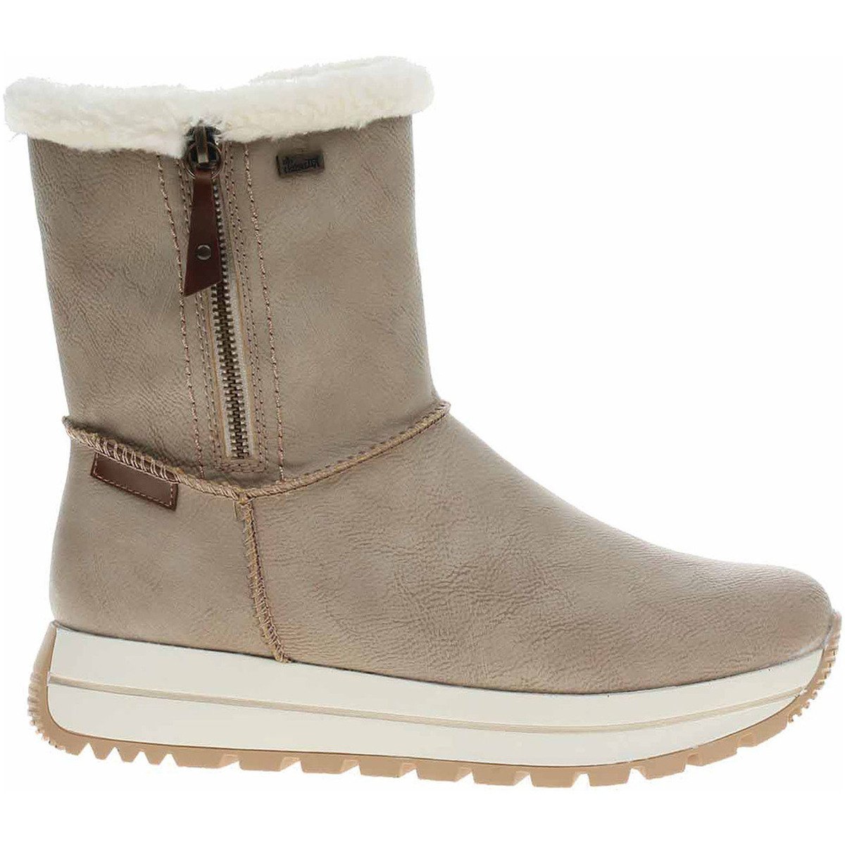 Rieker  Dámské polokozačky  N4052-60 beige  Béžová