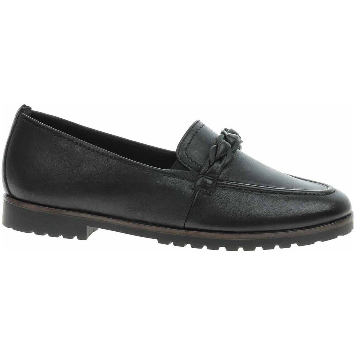 Tamaris  Dámské mokasiny  1-24200-42 black leather  Černá