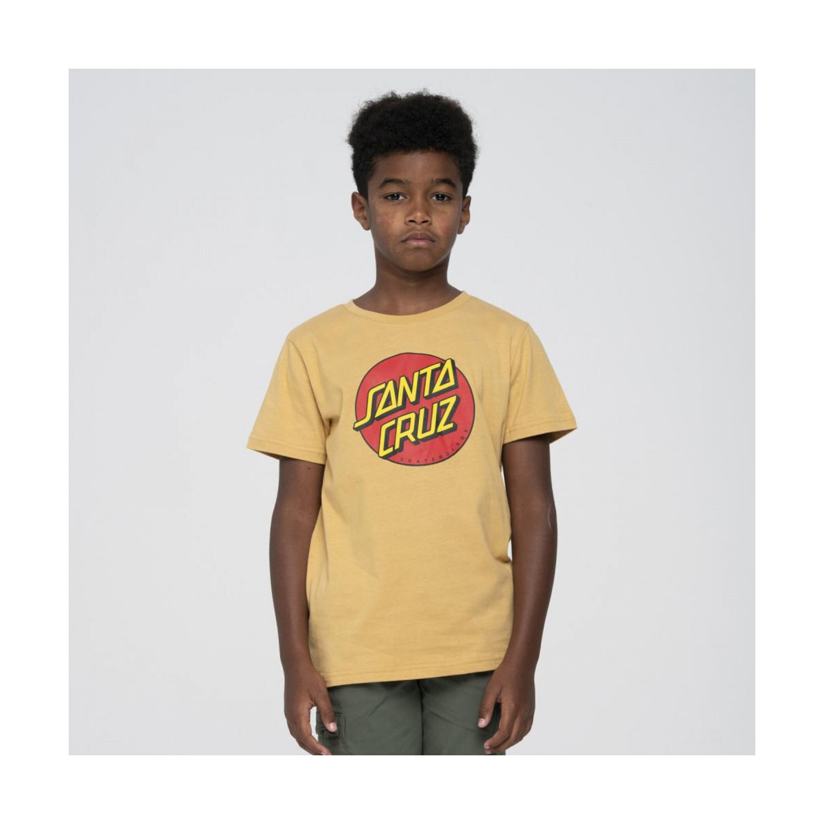 Santa Cruz  Youth classic dot t-shirt  Béžová