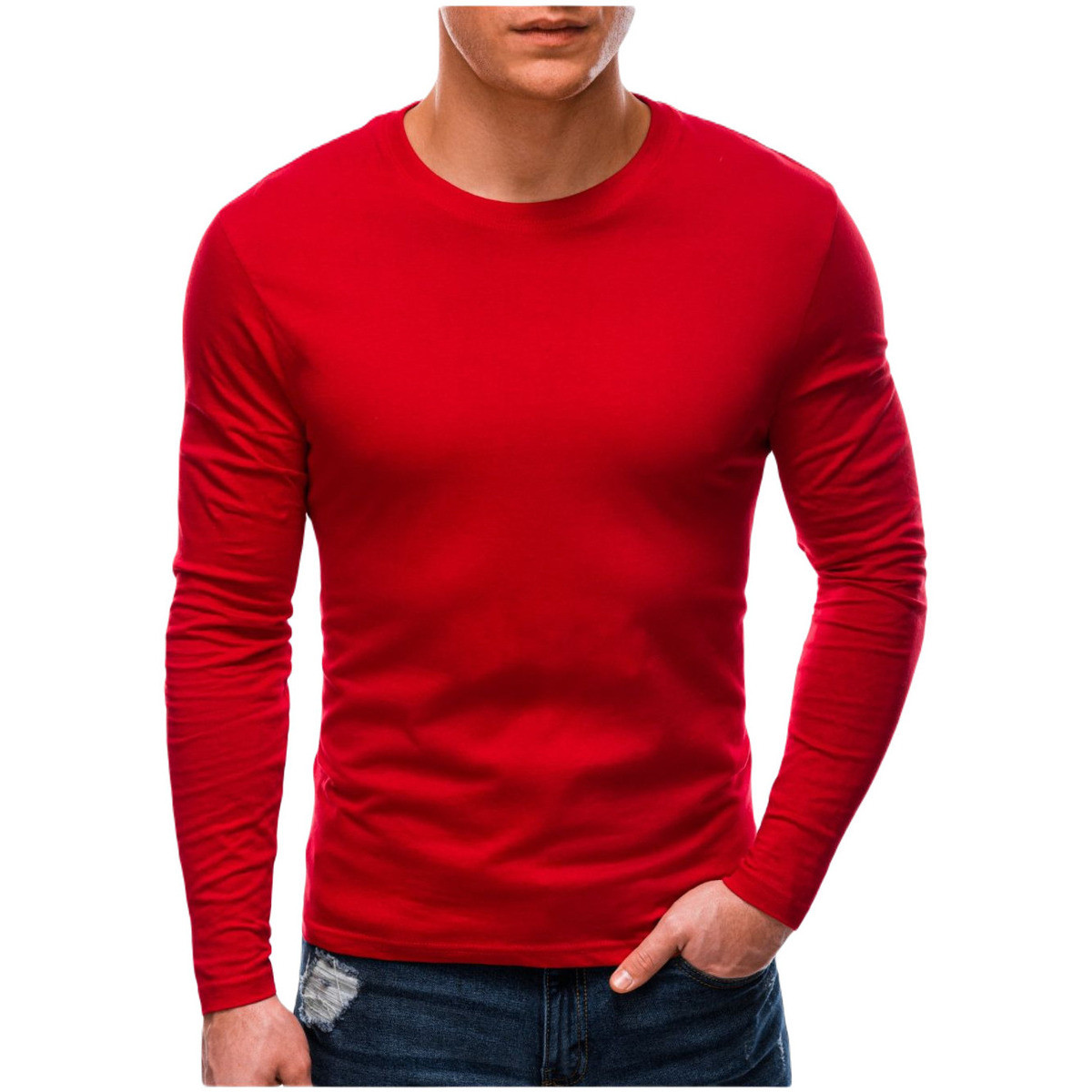 Deoti  Pánské tričko s dlouhým rukávem Genuine červená  Červená