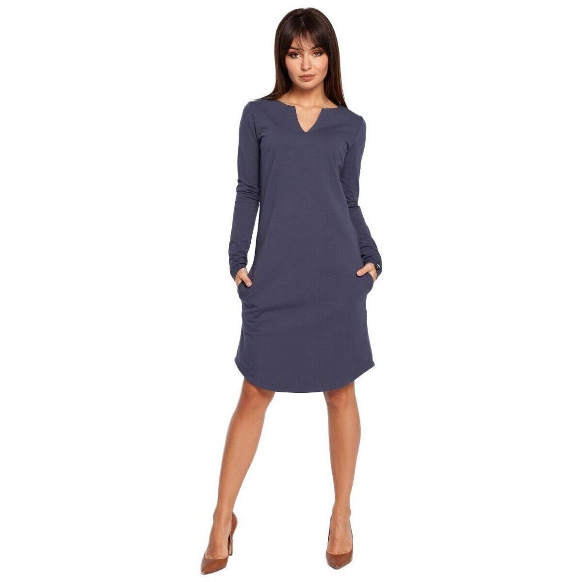 Bewear  Dámské mini šaty Ingegerd B017 šedá  Šedá