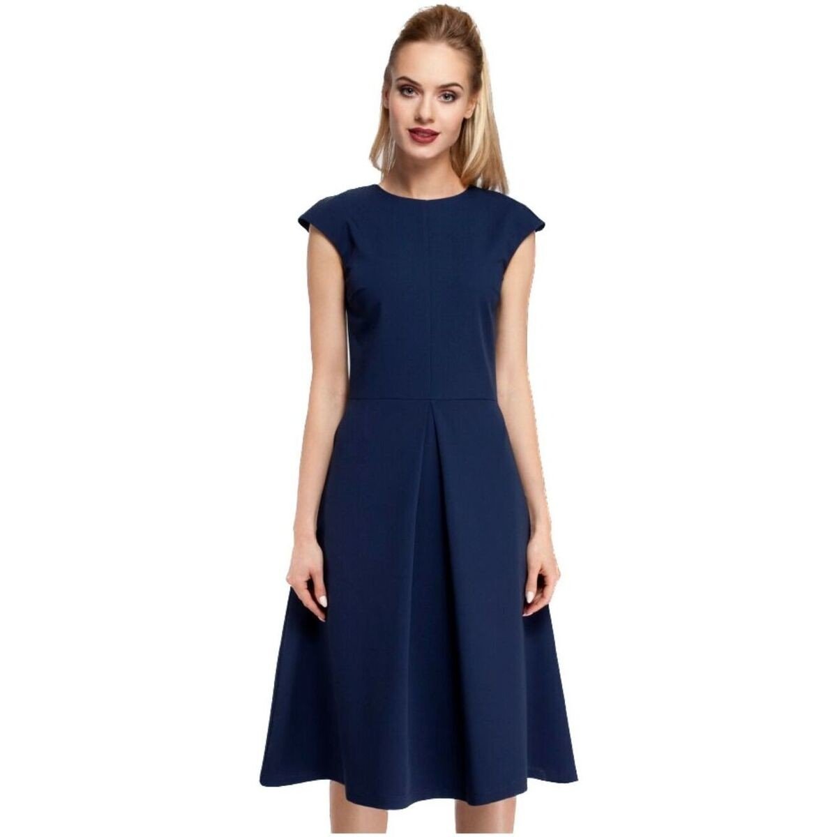 Made Of Emotion  Dámské společenské šaty Pura M296 navy  Tmavě modrá