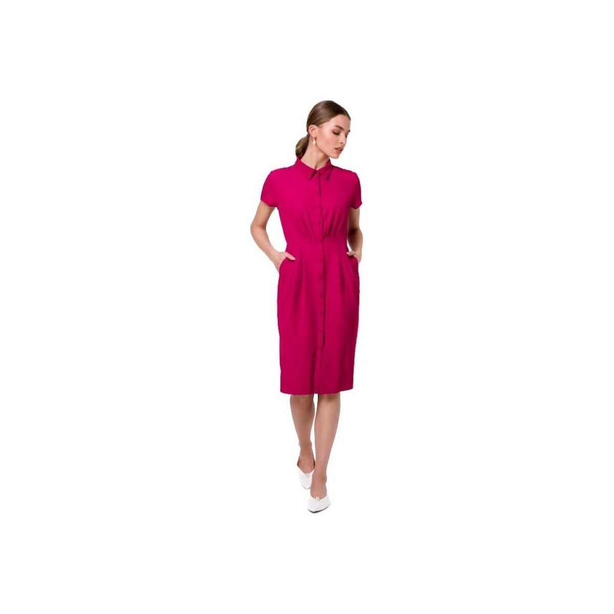 Style  Dámské mini šaty Uleki S335 švestková  Růžová