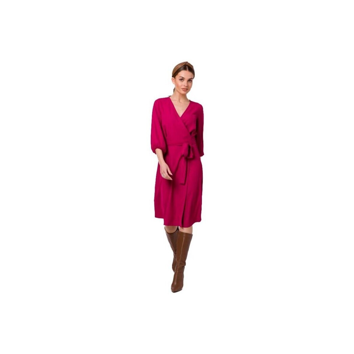 Style  Dámské mini šaty Outak S340 švestková  Růžová