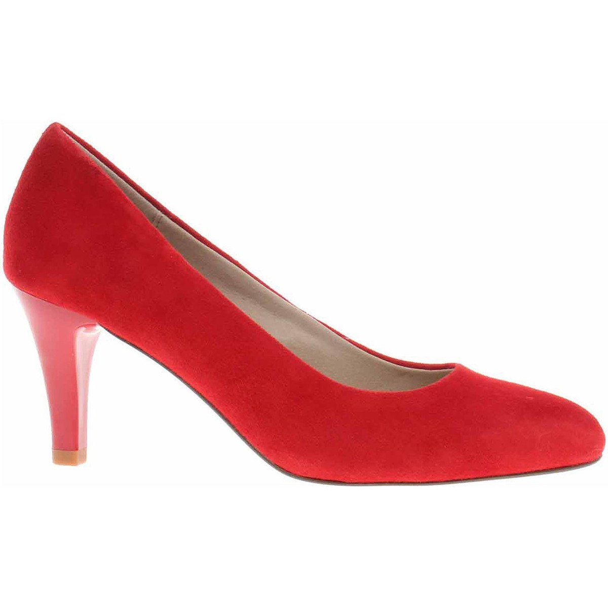 Caprice  Dámské lodičky  9-22405-42 red suede  Červená