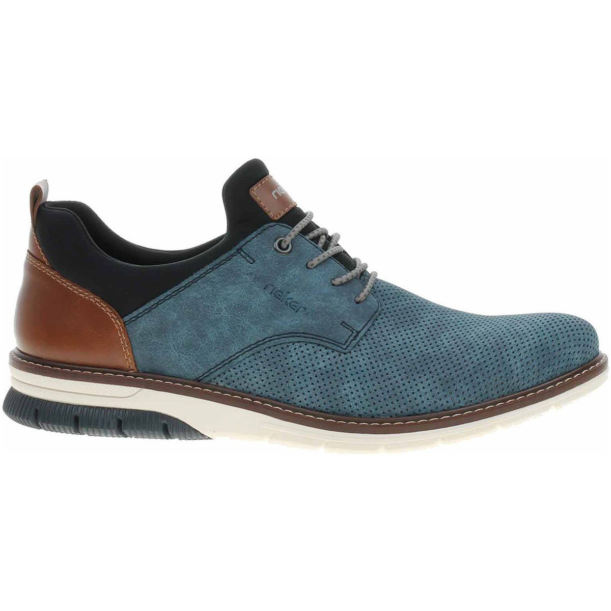 Rieker  Pánské polobotky  14450-14 blau  Modrá