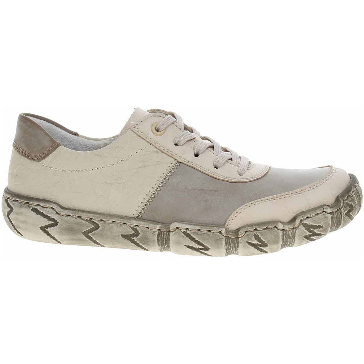 Rieker  Dámské polobotky  L0303-60 beige kombi  Béžová