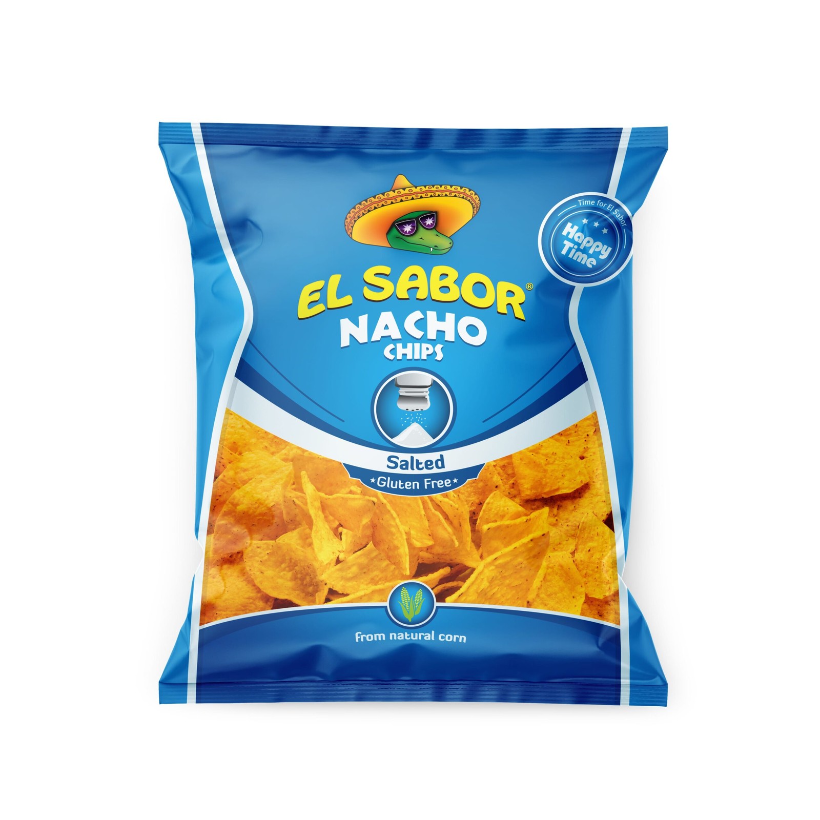 El Sabor Nachos Chipsy SALTED 100g