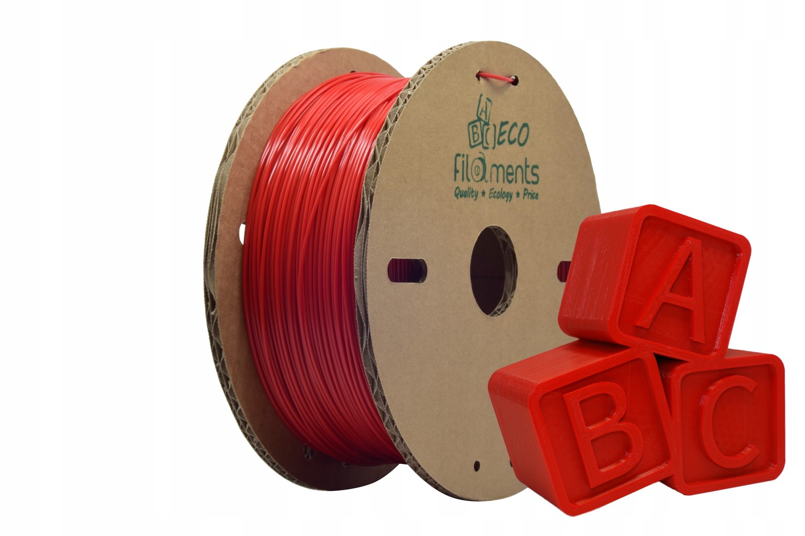 Abc Filaments Pla červená 1,75mm 1kg