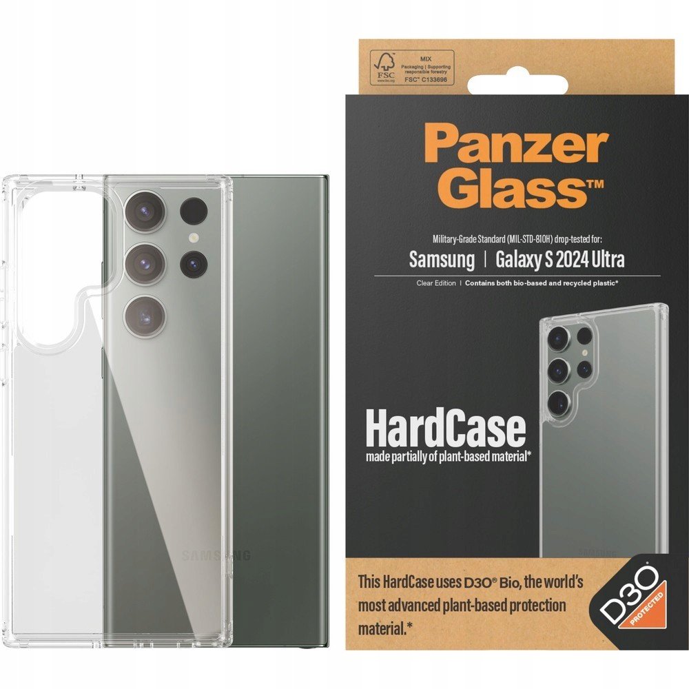 Pouzdro pro Galaxy S24 Ultra, PanzerGlass, pancéřové pouzdro, pevné pouzdro