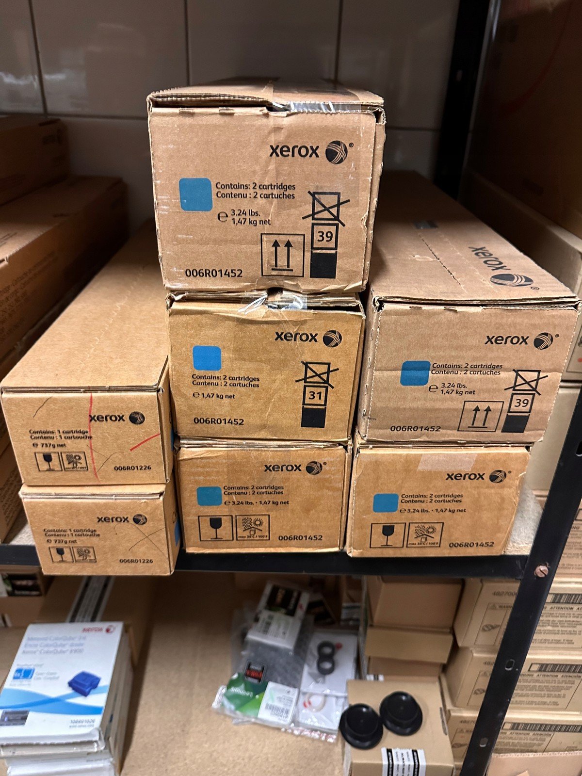 Toner Xerox 006R01452 Cyan DC260 WC7655 originální